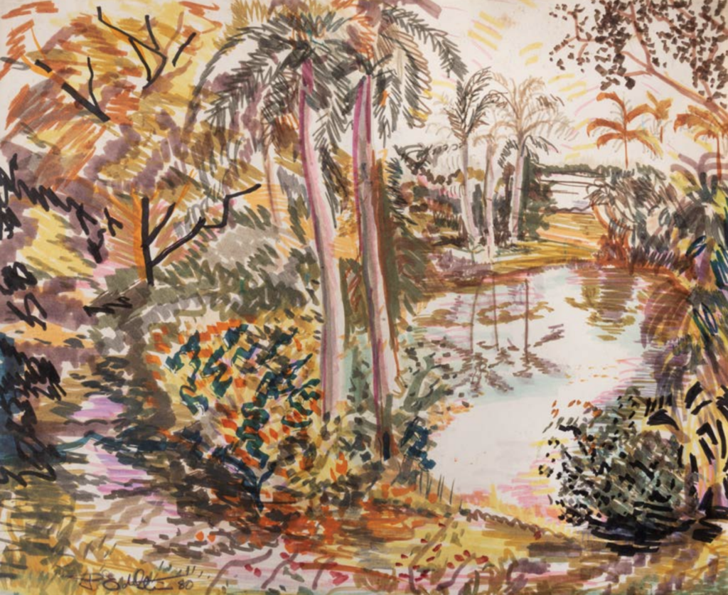 1980 - Parque Tropical 34,5 x 42 cm